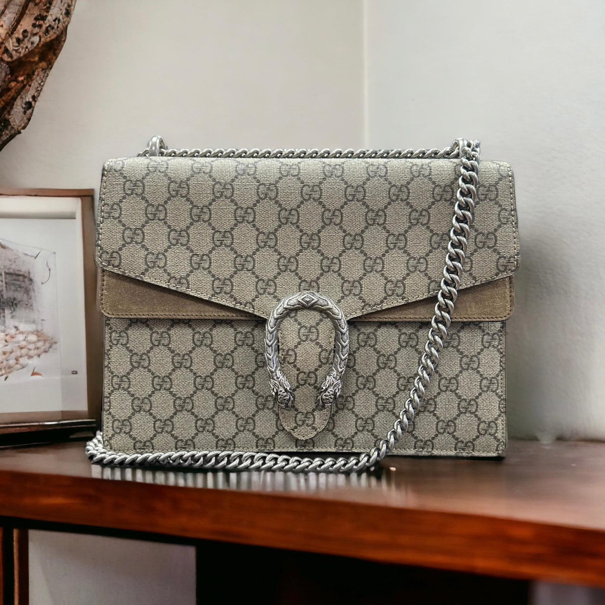 Kalinga Ashok Gucci Web Supreme Messenger Bag Leather Sac Zadig Et