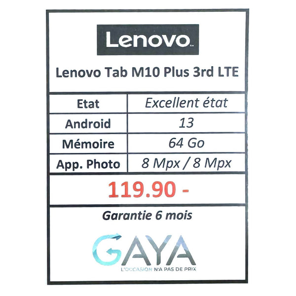 Lenovo Tab M10 Plus 3rd Gen 10.6’’ 64Gb LTE