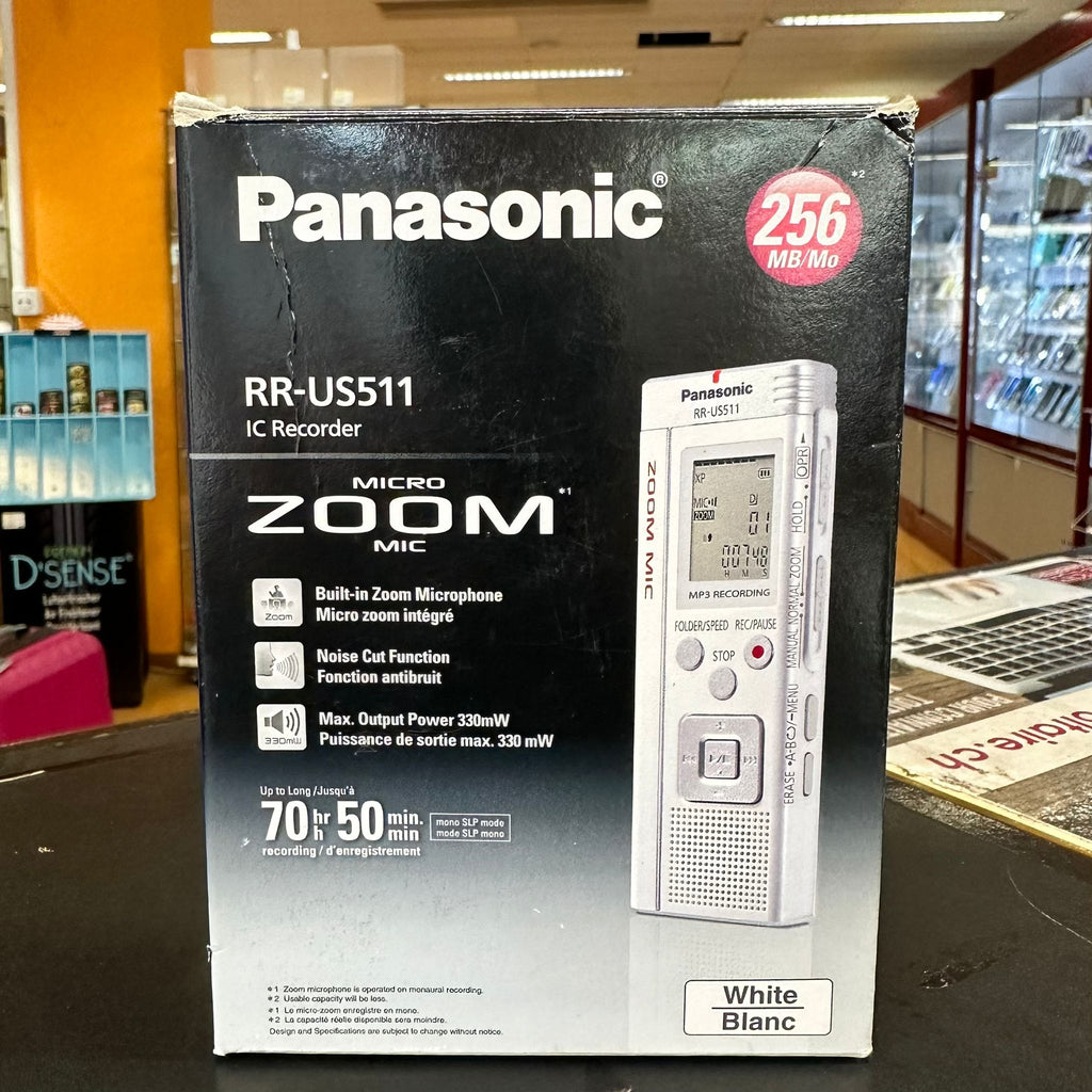 DICTAPHONE PANASONIC ZOOM RR-US511,