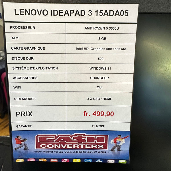 Ordinateur Portable Lenovo Ideapad 3