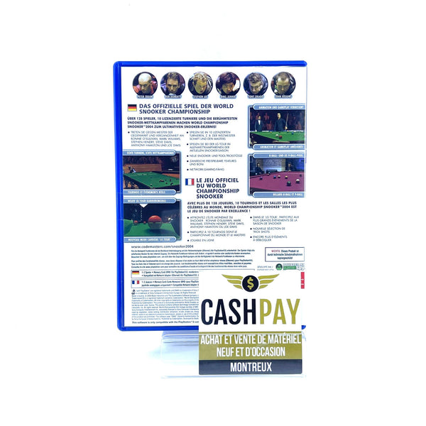 Jeu PS2 - World Championship Snooker 2004