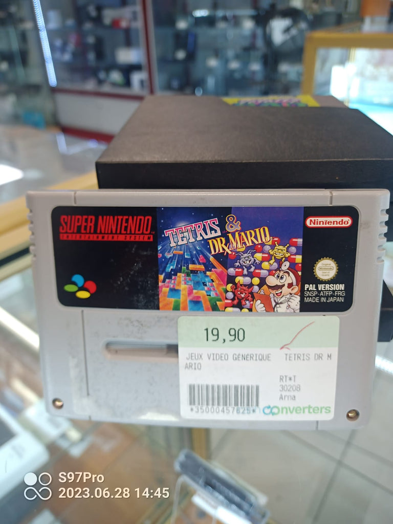 Jeu Super Nintendo Tetris Dr. Mario