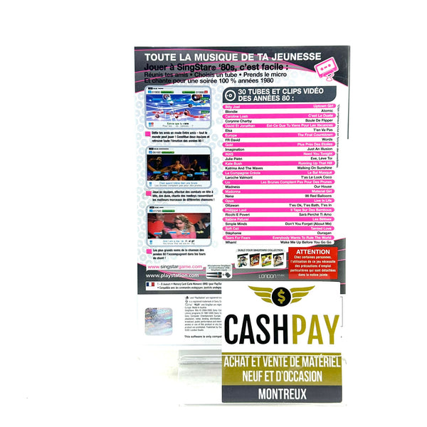 Jeu PS2 - Singstar 80´s