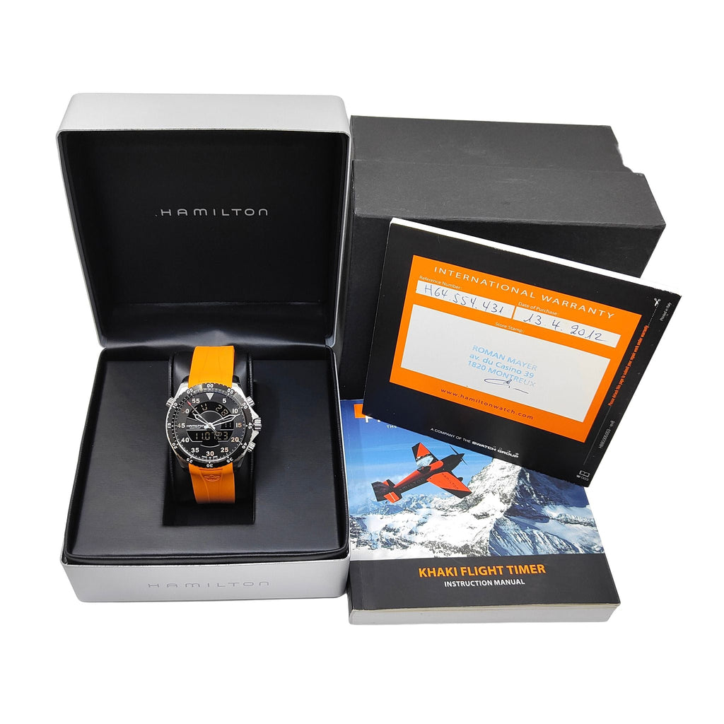 Hamilton khaki flight discount timer air zermatt