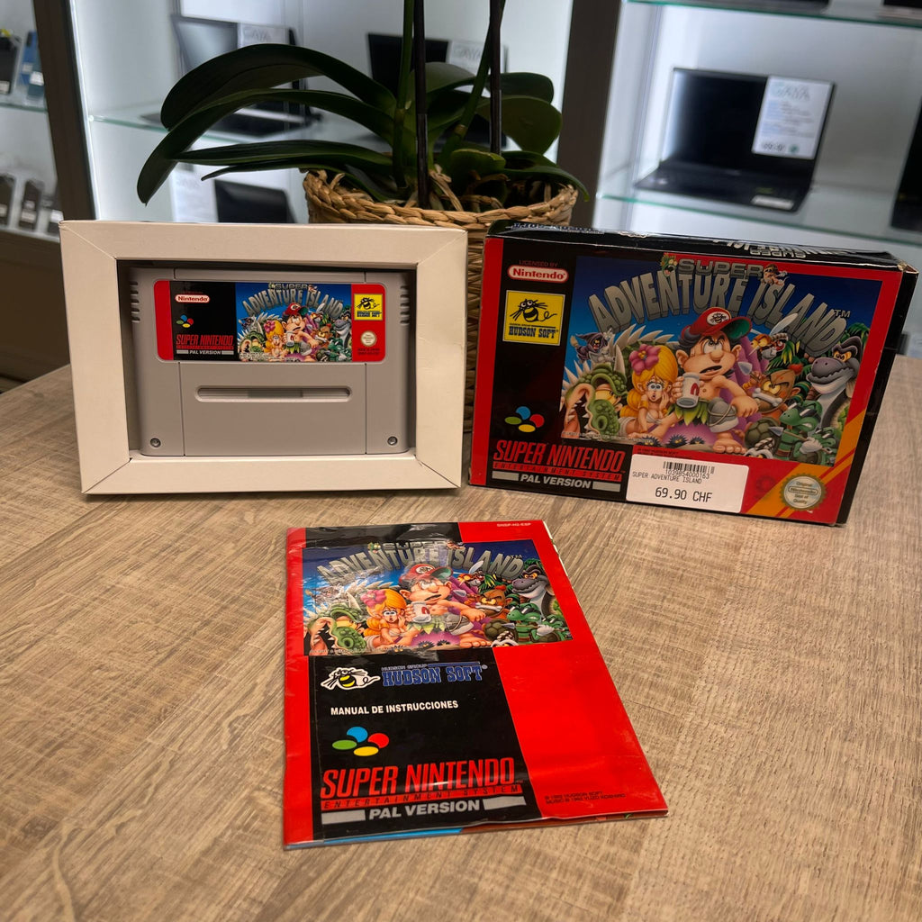 Jeu snes  Super Adventure Island  + boîte , notice et cale