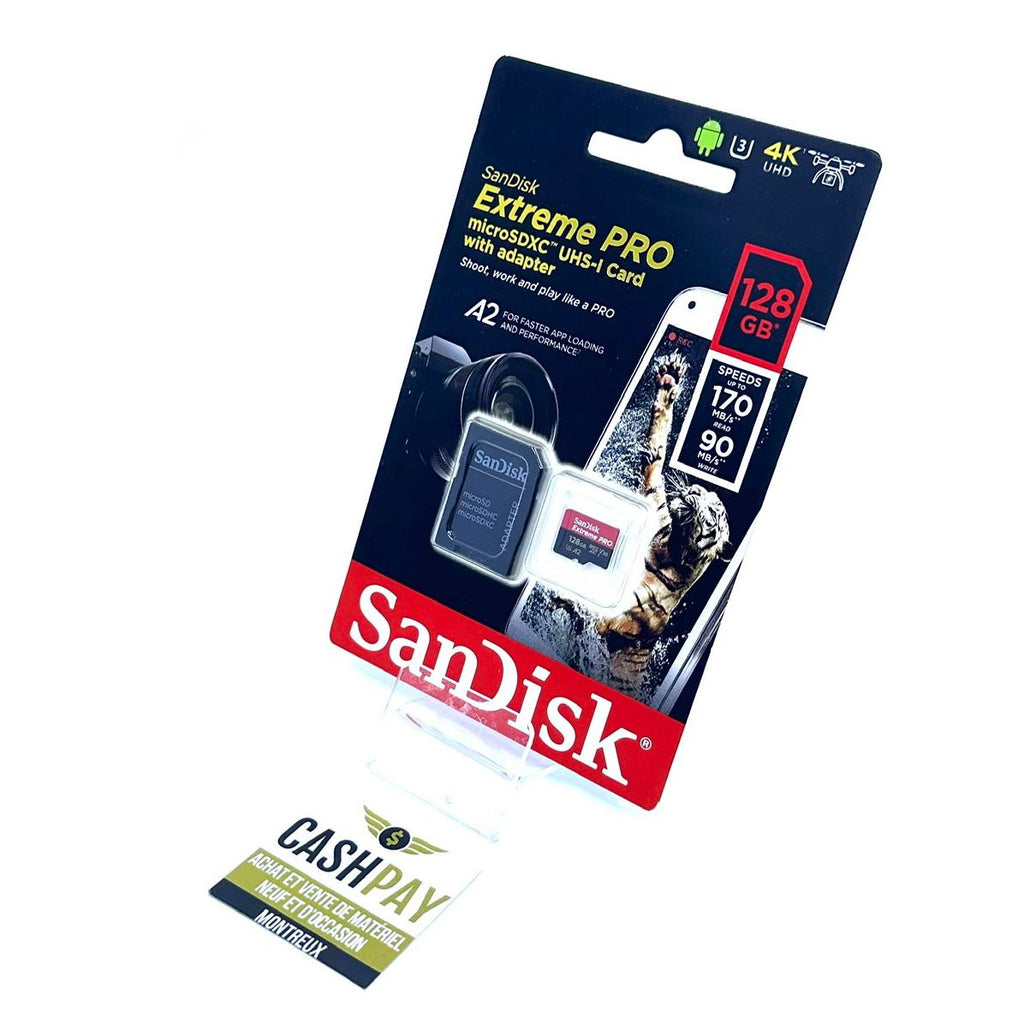 Sandisk Extreme microSDXC 128Gb Classe 10 U3 A2 V30