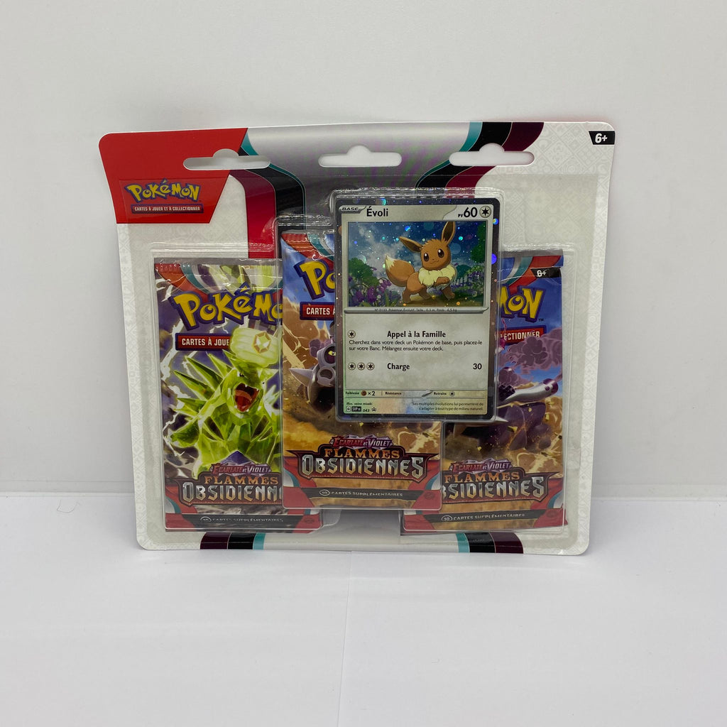 Pokémon tripack SV3 Flammes obsidiennes - NEUF