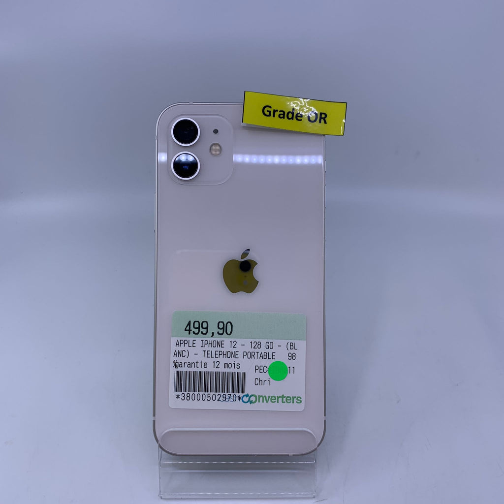 APPLE  IPHONE 12 ( BLANC) 128GO