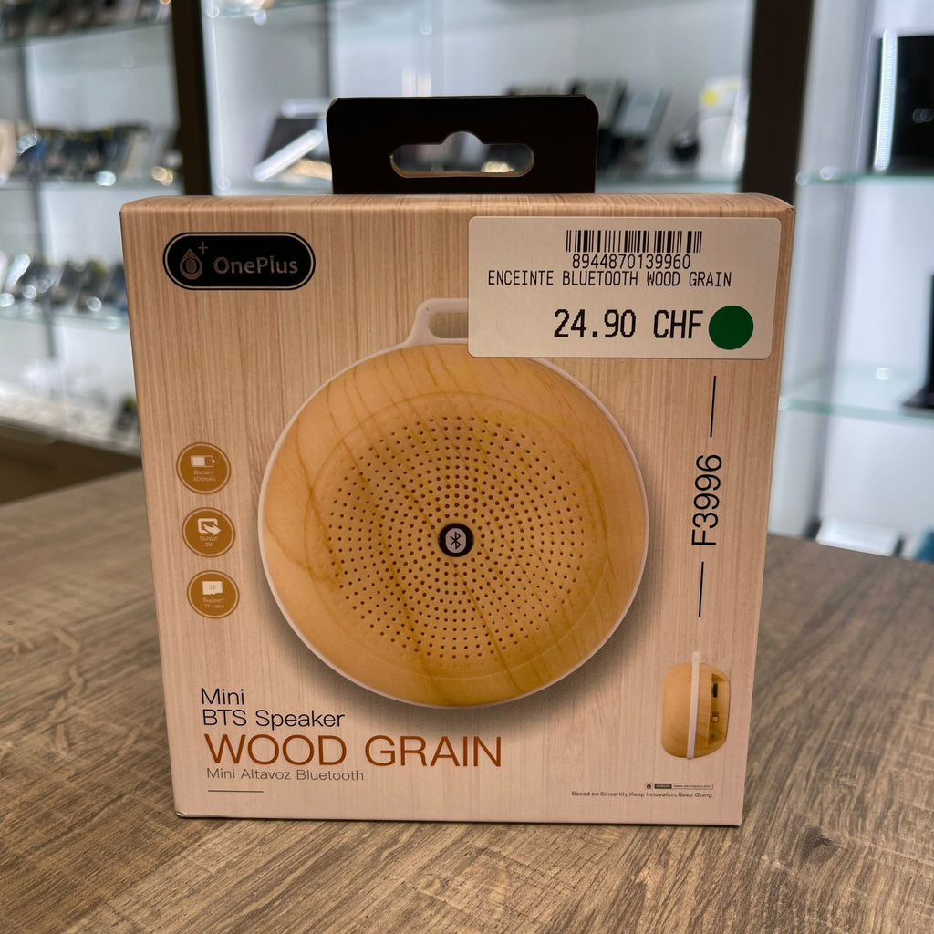 Enceinte Bluetooth  Wood Grain - NEUF