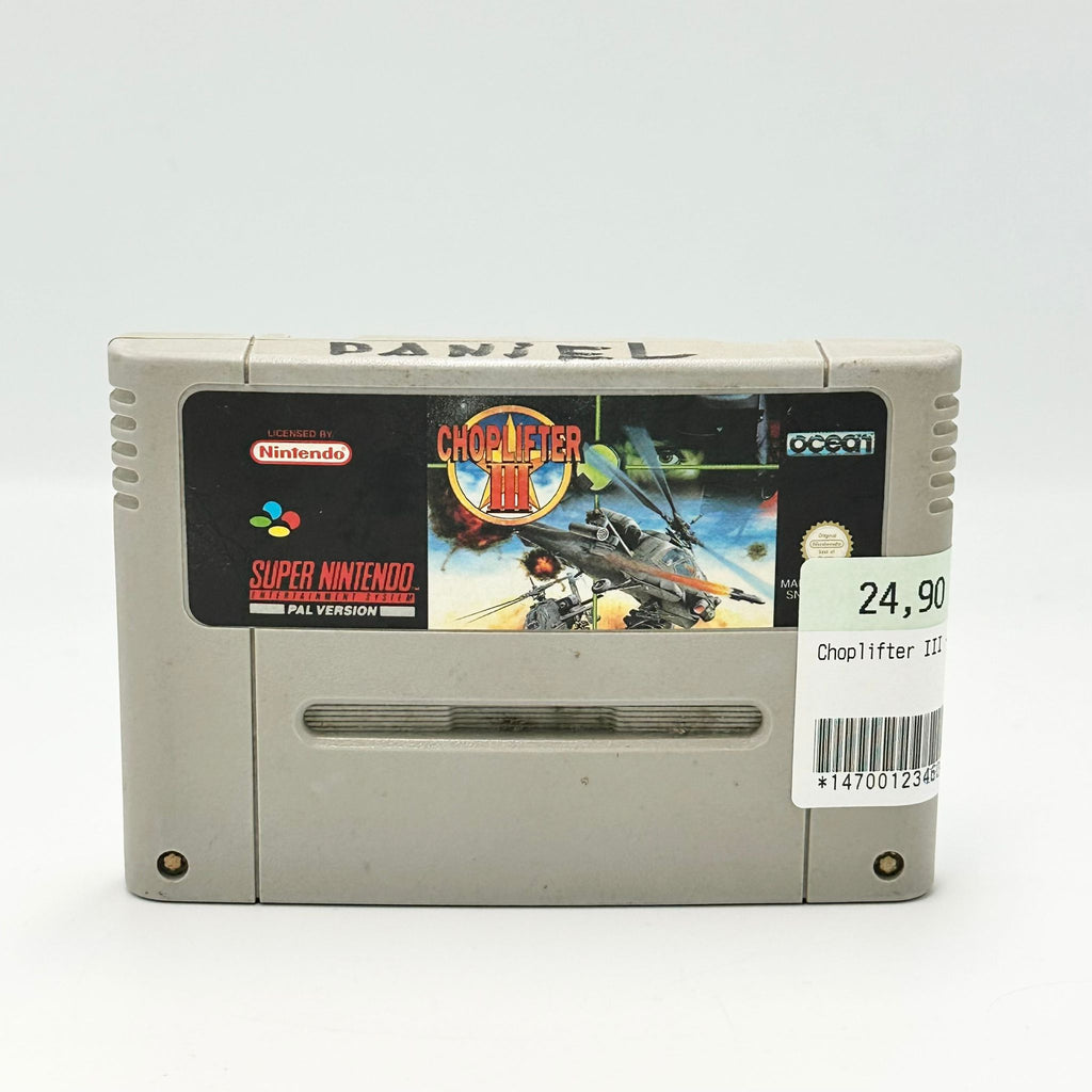 JEU SUPER NINTENDO CHOPLIFTER III,