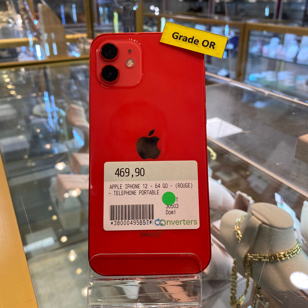 Apple iPhone 12  64Go rouge