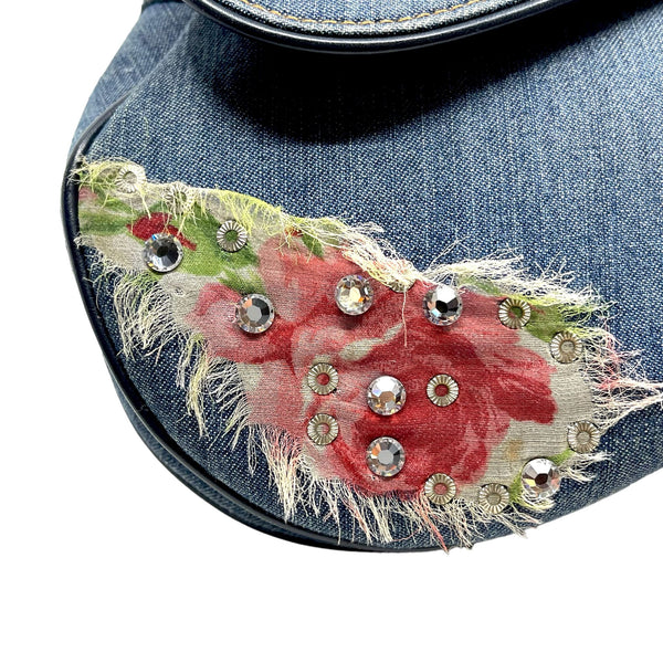 Sac Dior Saddle Flowers vintage + Dustbag,