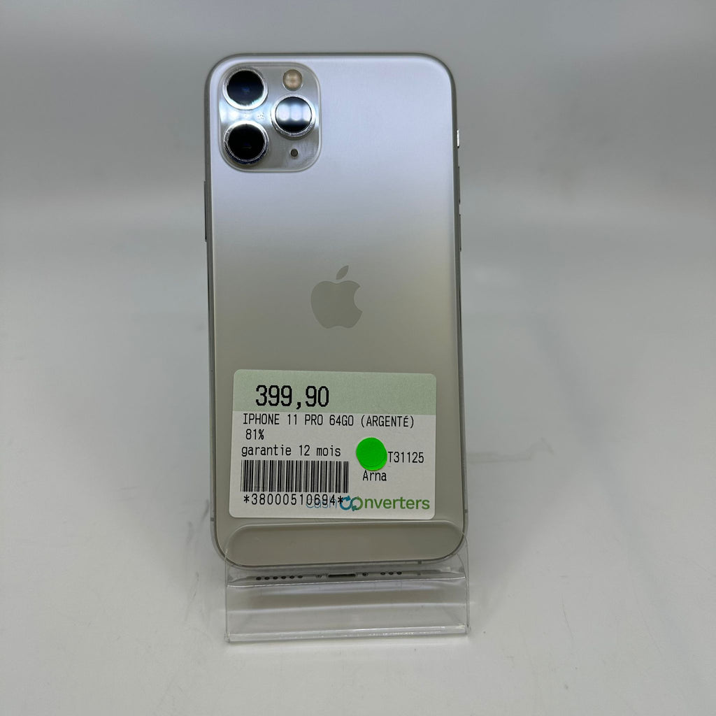 iPhone 11 Pro 64Go Argent