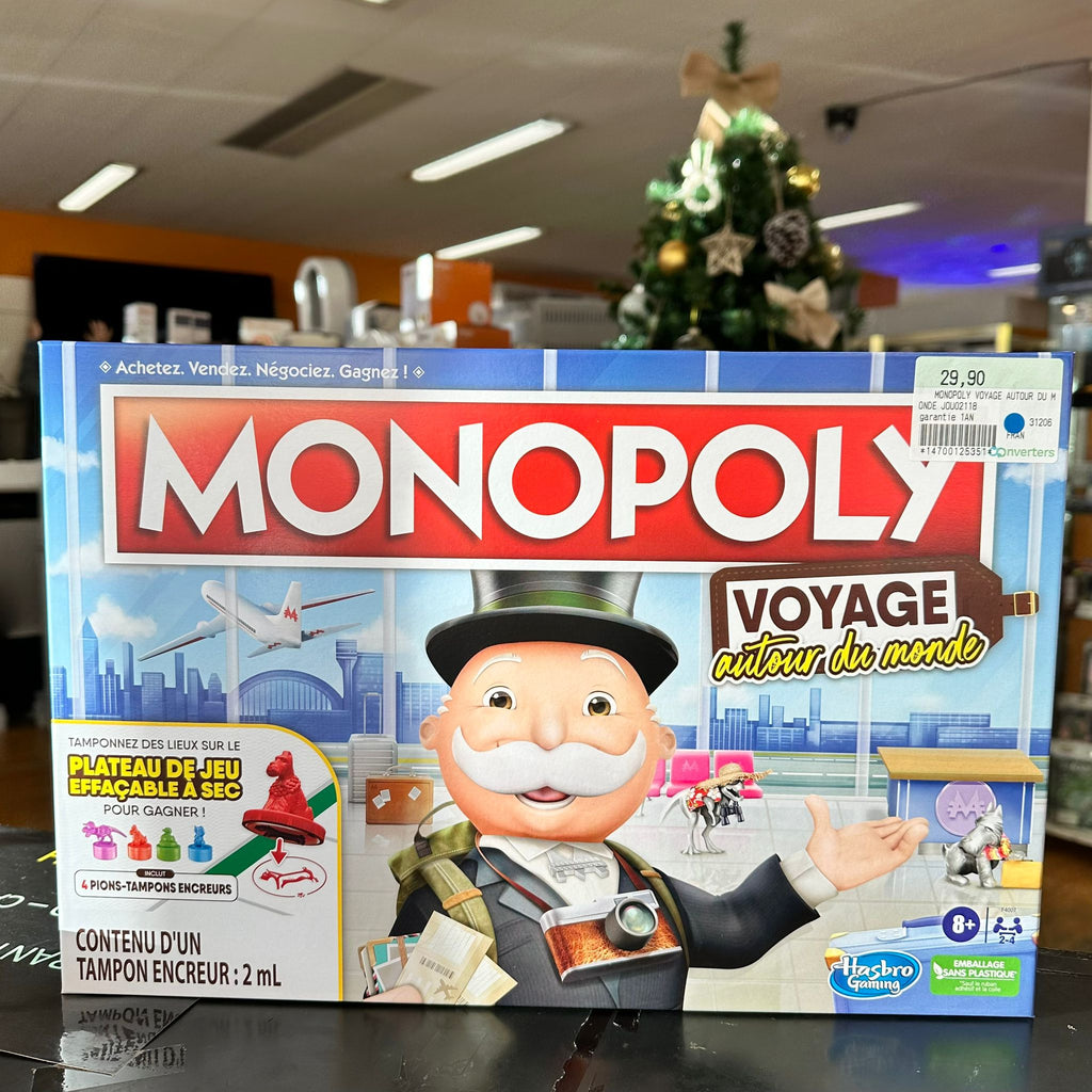 JEU MONOPOLY VOYAGE AUTOUR DU MONDE - NEUF