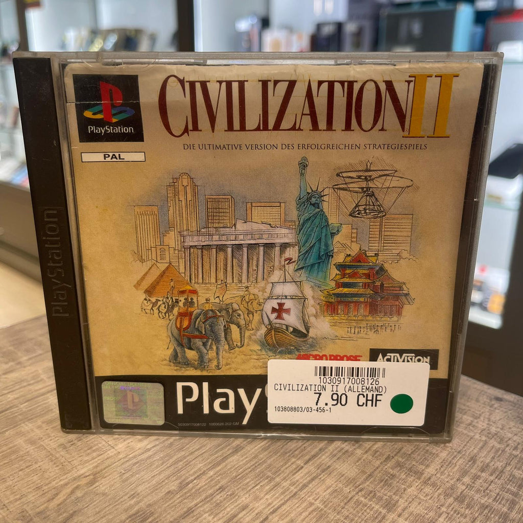 Jeu PlayStation 1  Civilization II (allemand)