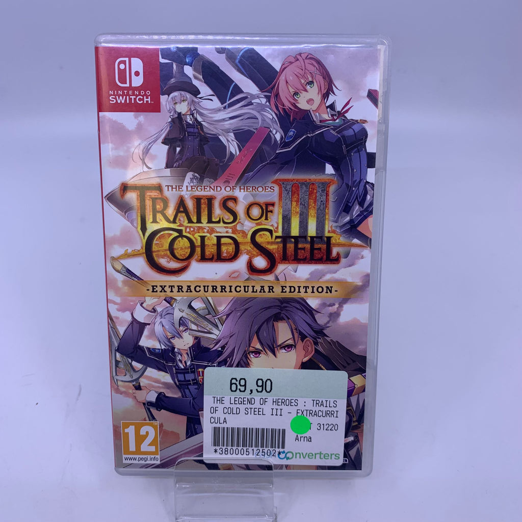 Nintendo Switch  The Legend of Heroes  Trails of cold steel III Extracurricular edition