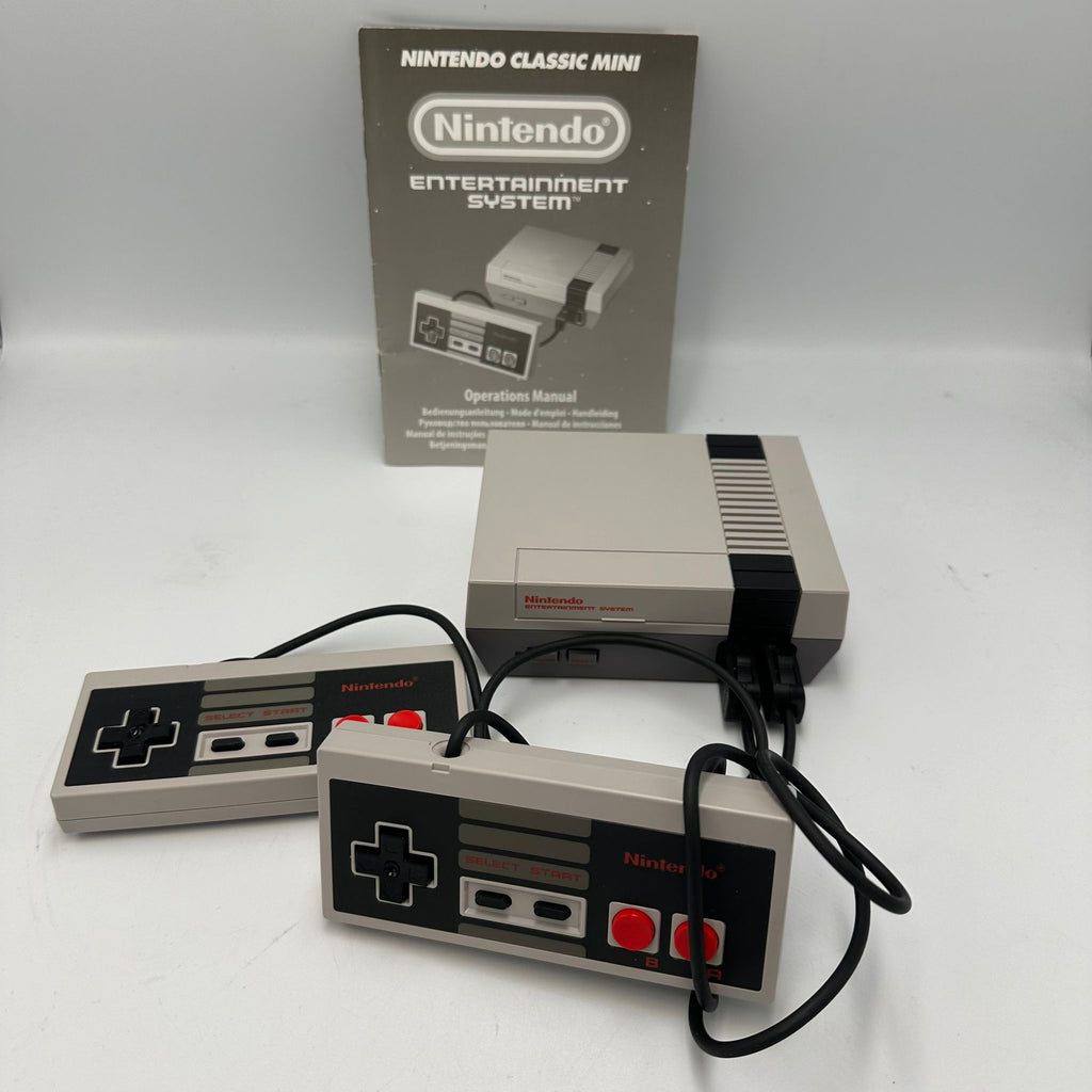 CONSOLE NINTENDO CLASSIC MINI AVEC 2 MANETTES + BOITE