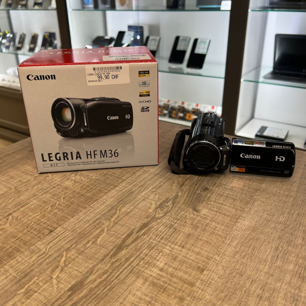 Caméra : Canon Legria HF M36 + boîte
