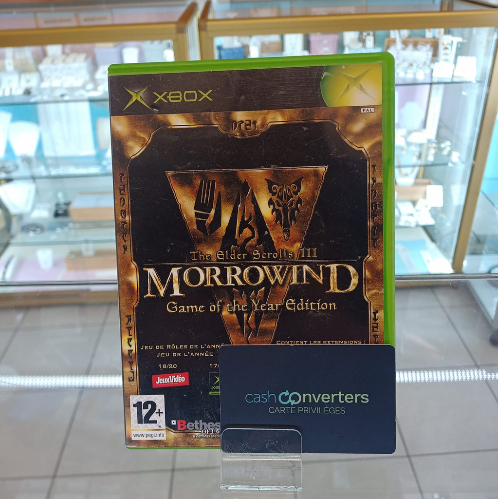 Jeu XBOX - The Elder Scrolls III Morrowind Game Of The Year Edition