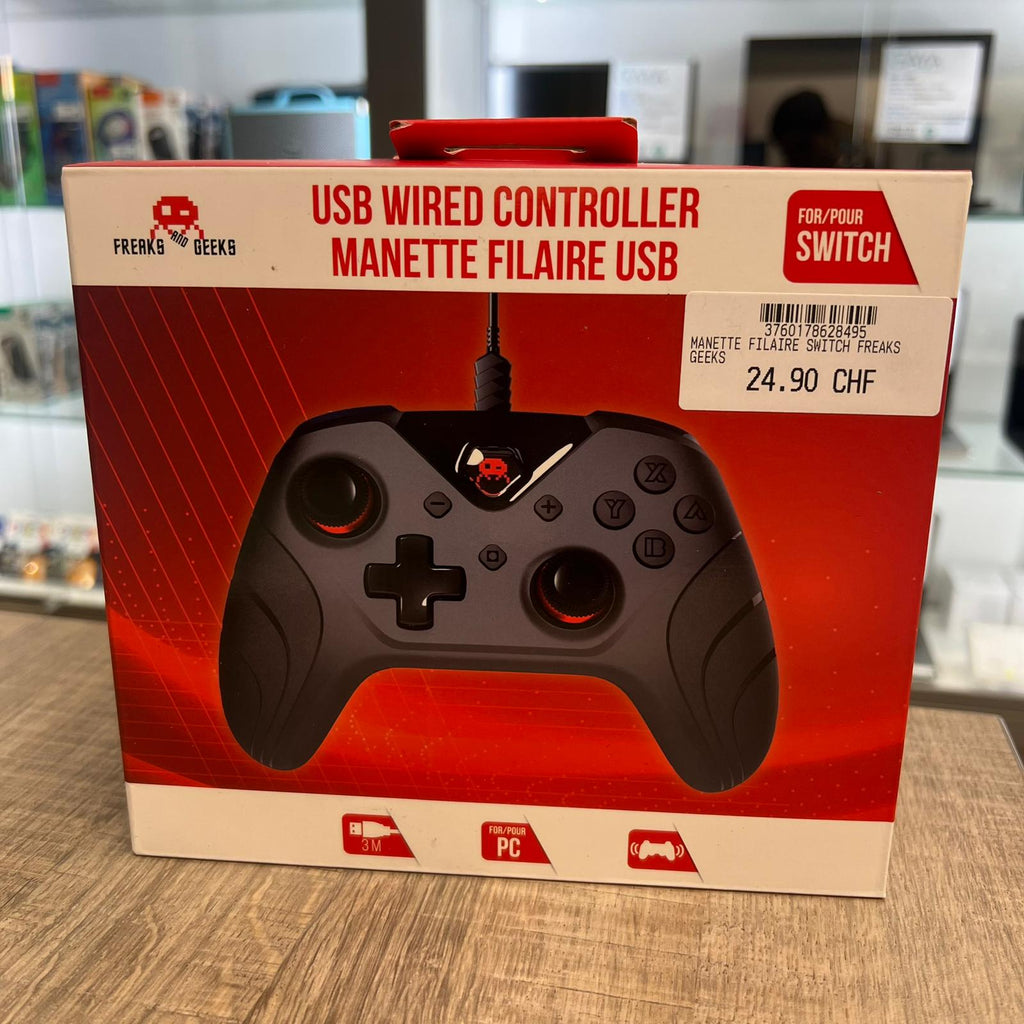 Manette Filaire Switch Noir - NEUF