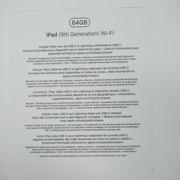 Apple Ipad 9th génération Wi-Fi - 64Gb