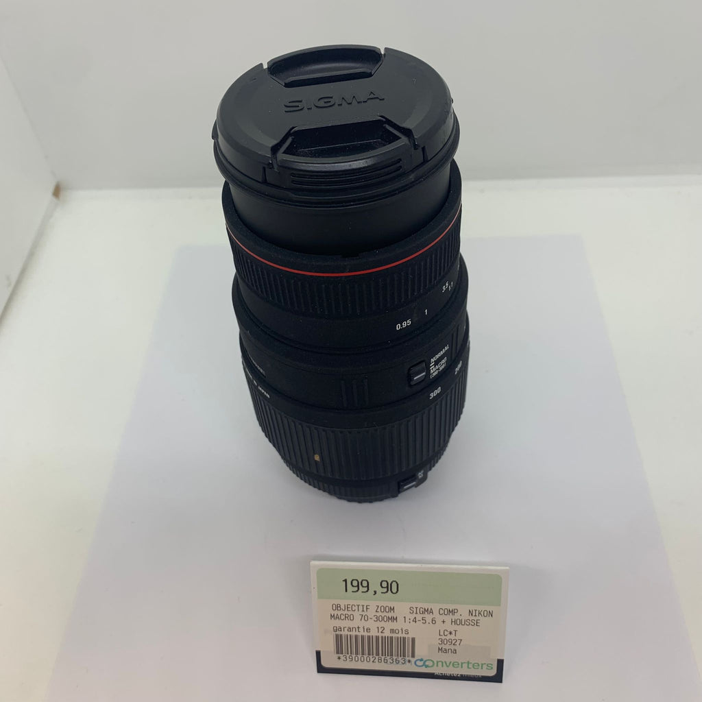 Objectif Zoom Sigma  (Nikon) Macro 70-300mm 1:4-5.6 + housse