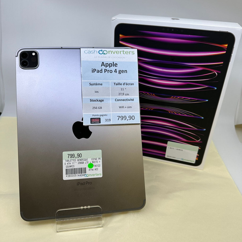 Apple iPad pro 4 gen 11" 256 GB  Sim