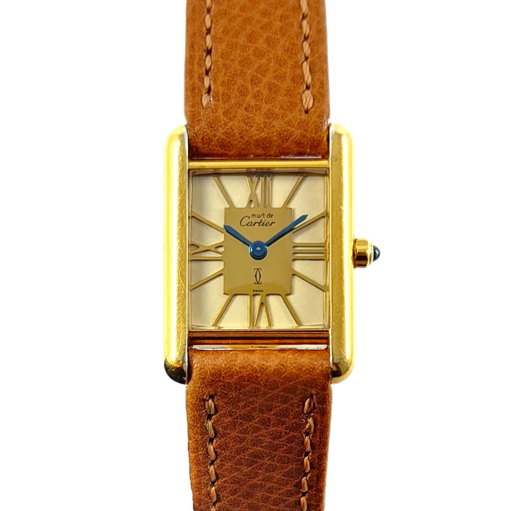 Cartier Tank Vermeil Lady