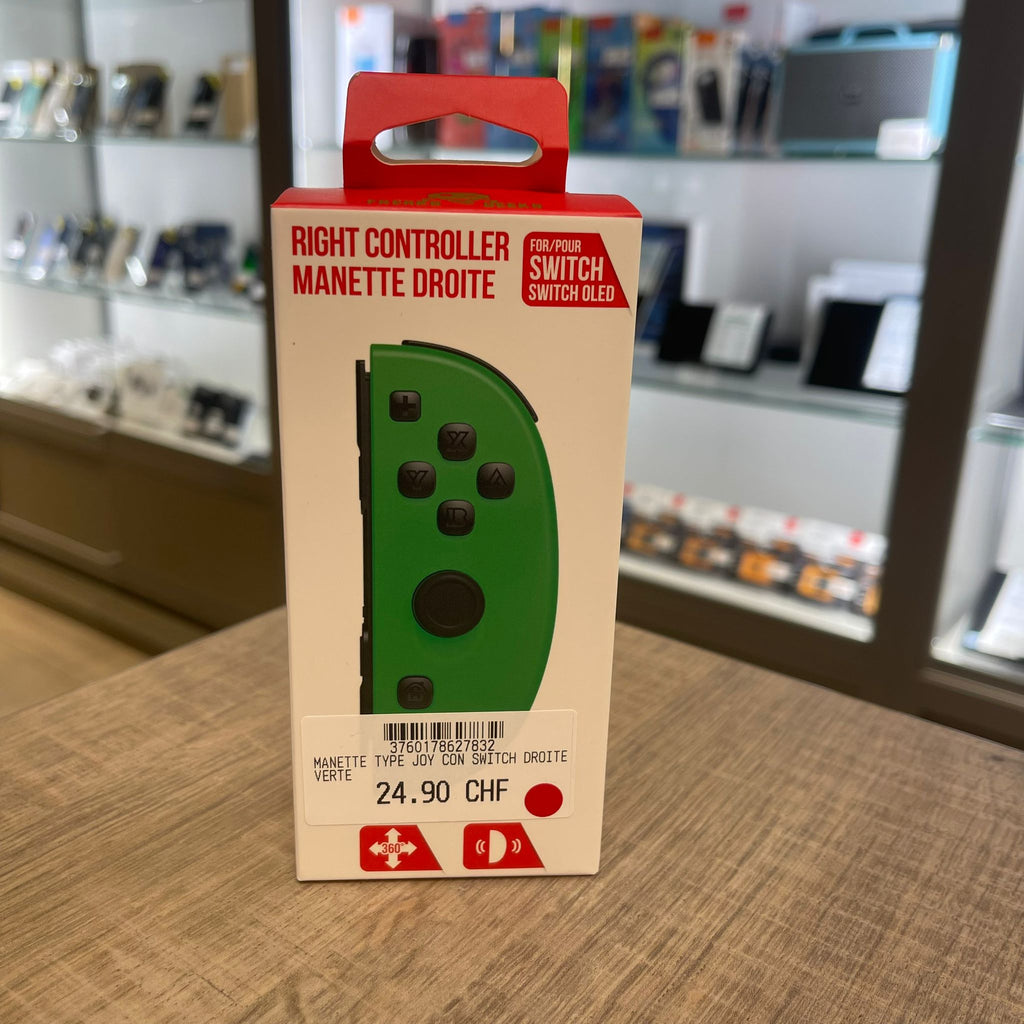 Manette type Joy-con Switch droite verte - NEUF