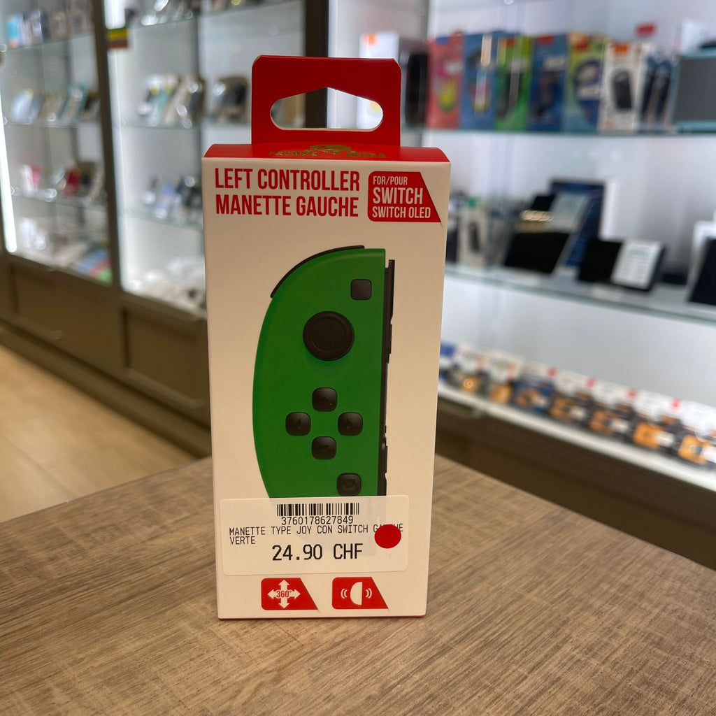 Manette type Joy-con Switch gauche verte - NEUF