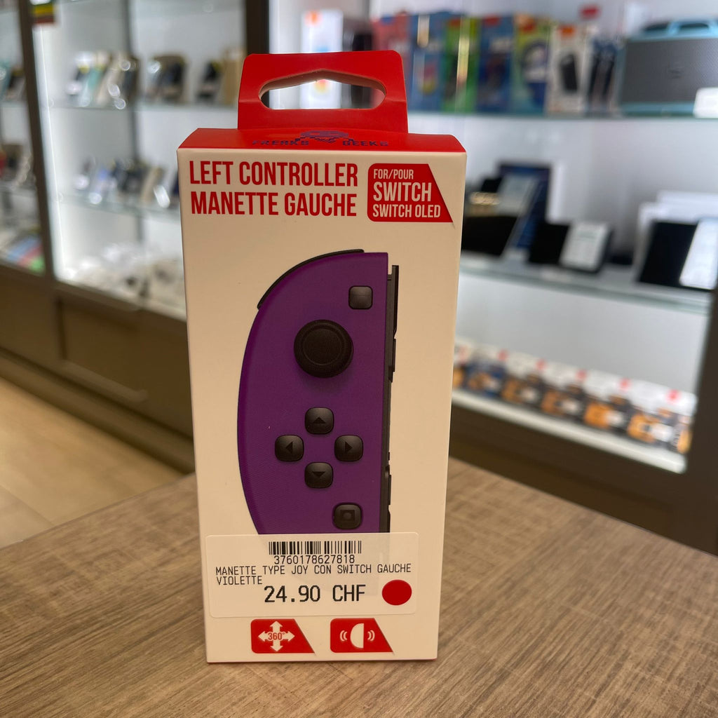 Manette type Joy-con Switch gauche violette - NEUF