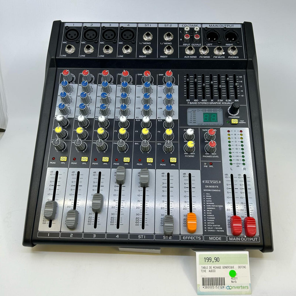 Table de mixage  Définitive Audio