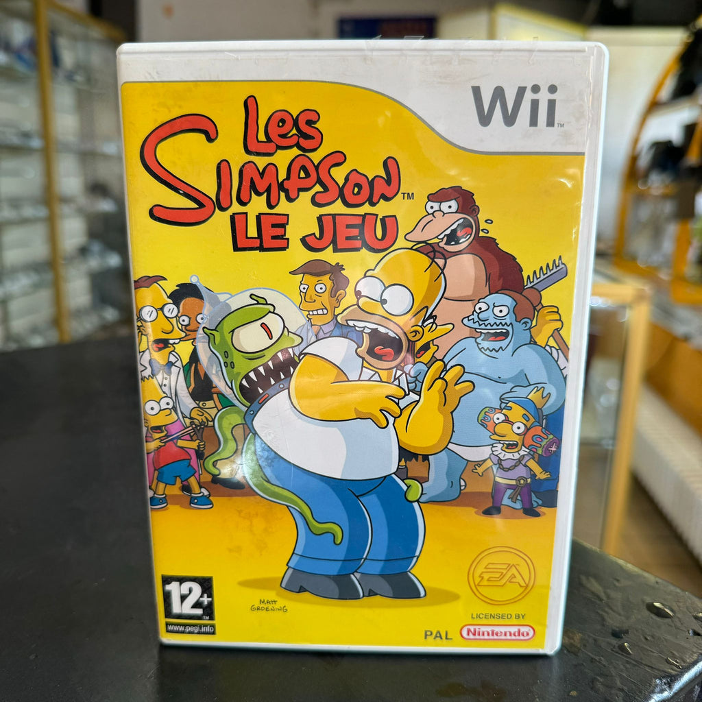 Jeu Wii Les Simpson + Notice