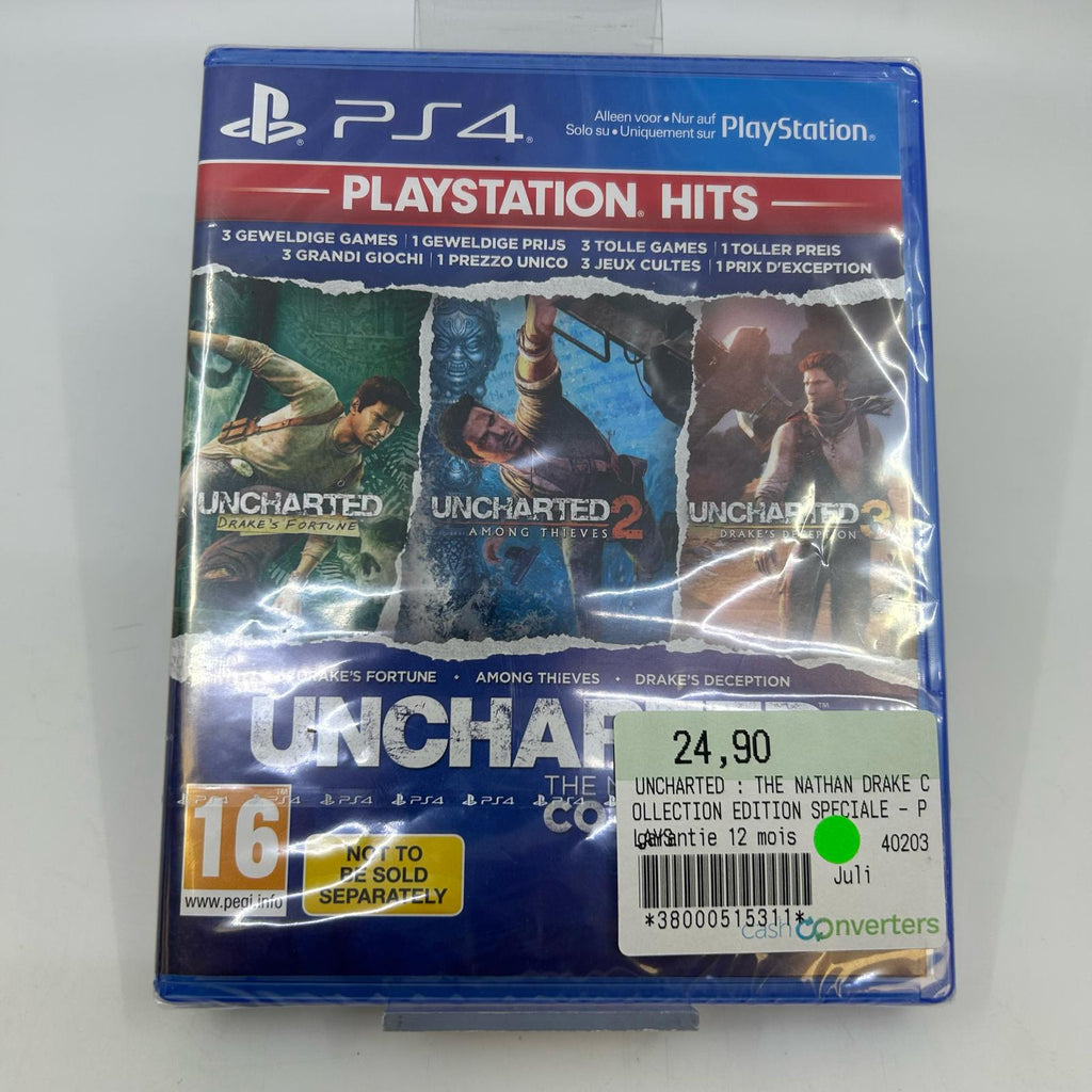 Jeu PlayStation 4  Uncharted : 1 2 &3