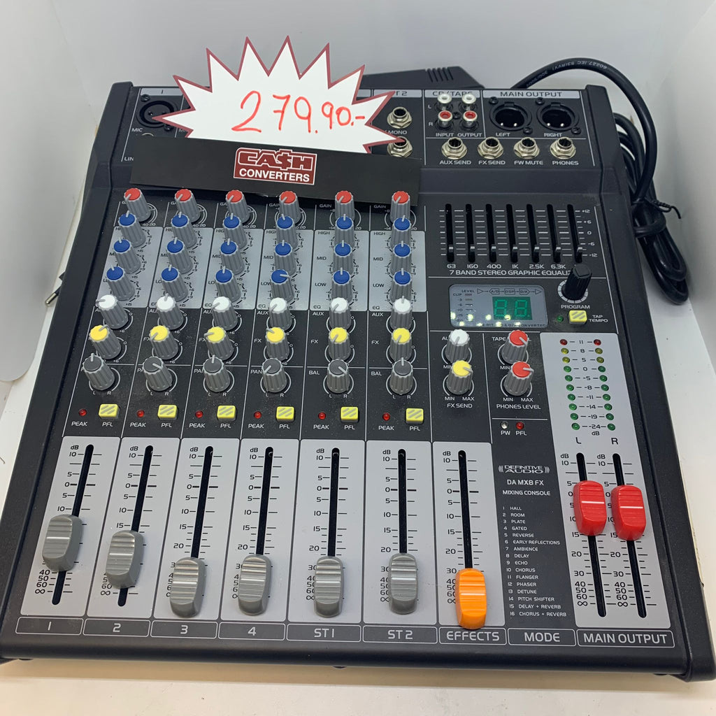 Table de mixage Multi effets definitive audio  MX8