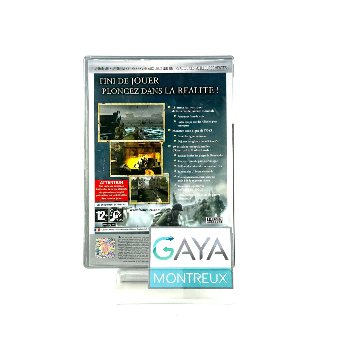 Medal Of Honor En Première Ligne (PS2) - Version Promo Press Kit Loose - Pour Collectionneurs