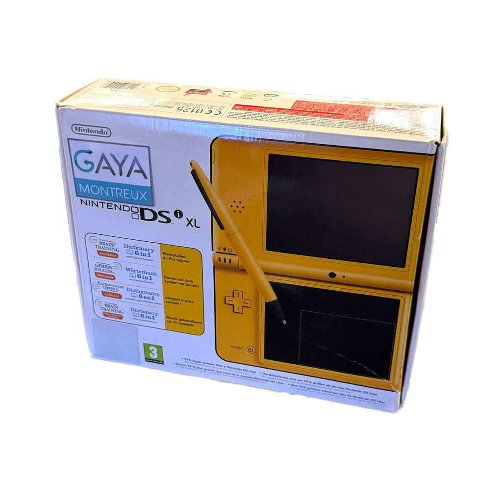 Console Nintendo DSi XL Jaune en boîte