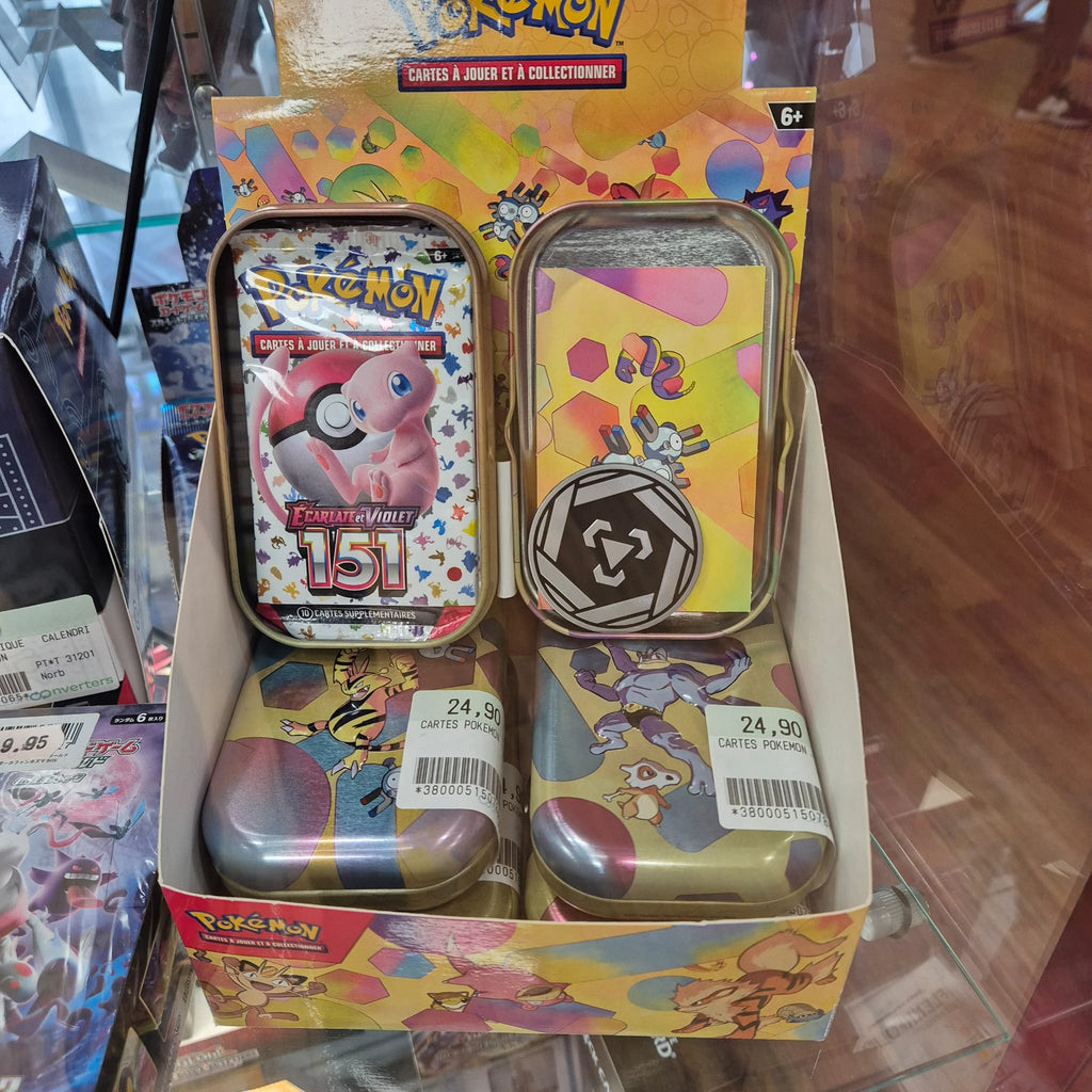 Carte à Collectionner  Mini Tins Pokemon 151 Fr (2 Booster + Illu + Jeton)