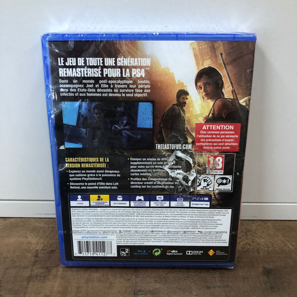 Jeu PS4 - The Last Of Us Remastered - NEUF