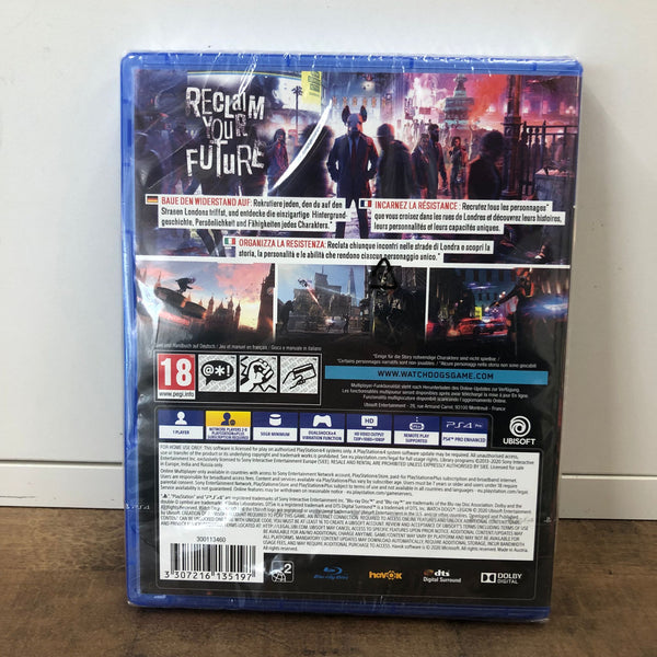 Jeu PS4 - Watch Dog Légion  - NEUF