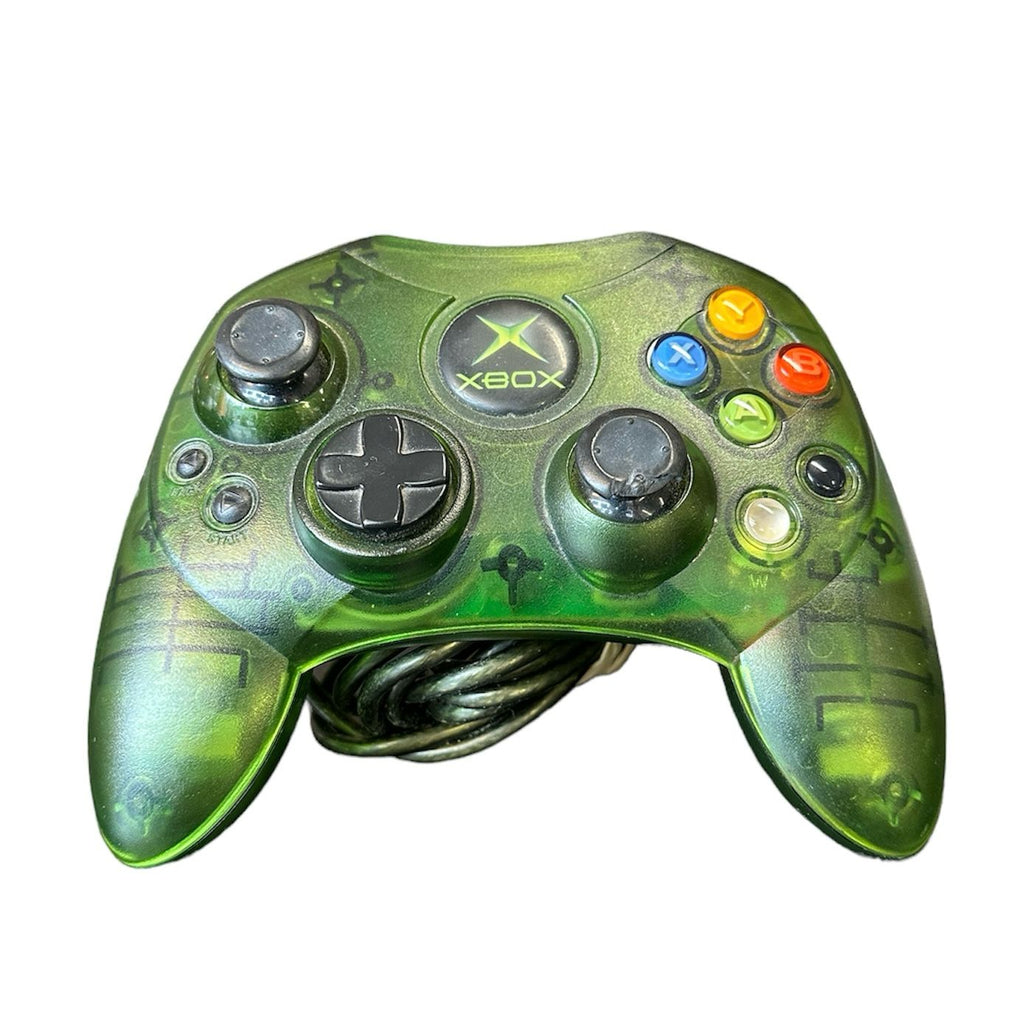 MANETTE XBOX 1e GEN VERT TRANSPARENT