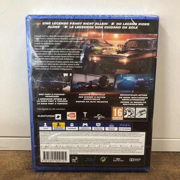 Jeu PS4 - Fast And Furious CrossRoads - NEUF