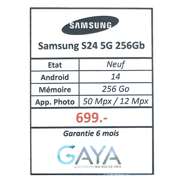 Samsung Galaxy S24 5G 256Gb Marble Gray Dual Sim Neuf