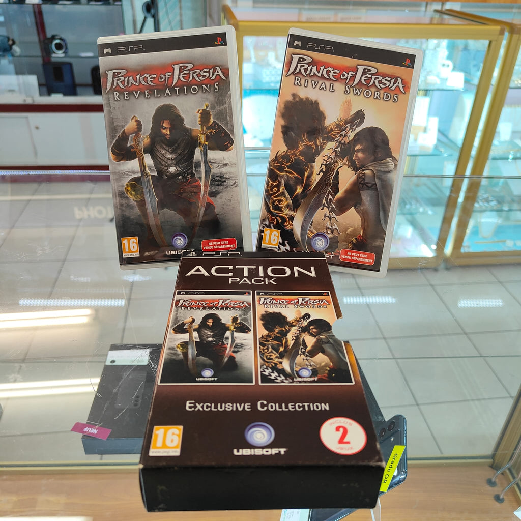 Jeu PSP: Action pack : Prince of Persia: Revelations + Prince of Persia: Rival Sword - avec livrets