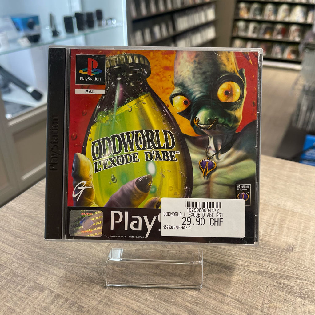 Jeu ps1 - Oddworld l’exode d’abe  + notice