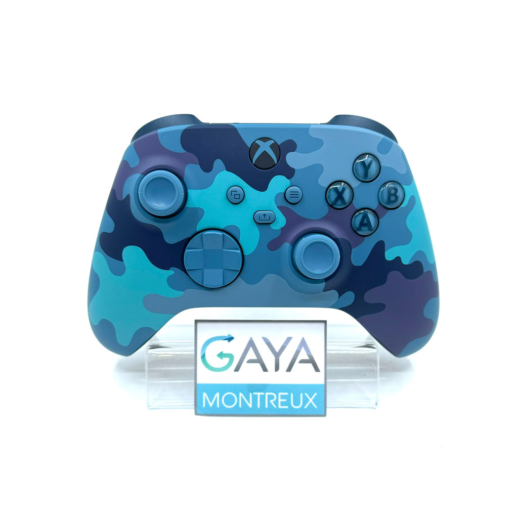 Manette sans fil Xbox One Camo Bleue