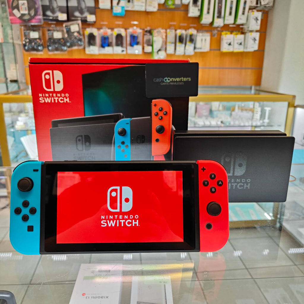 Nintendo Switch rouge et bleu - avec boîte
