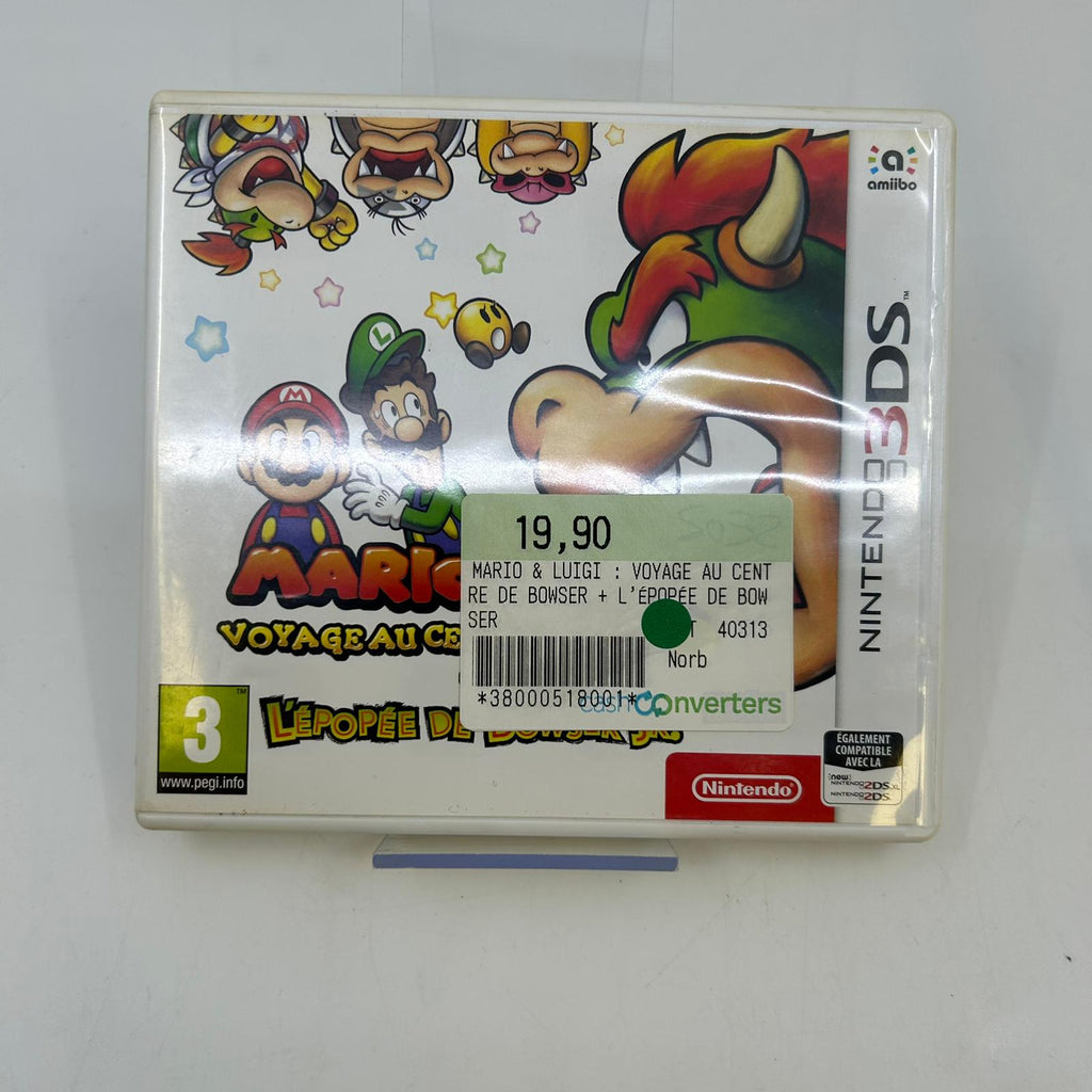 Jeu Nintendo 3DS - Mario & Luigi  Voyage au centre de Bowser  + L’épopée de Bowser