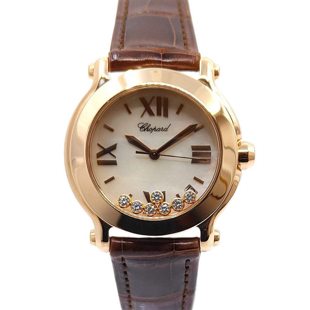 Chopard Happy Sport 36 Pink Gold M.O.P Dial