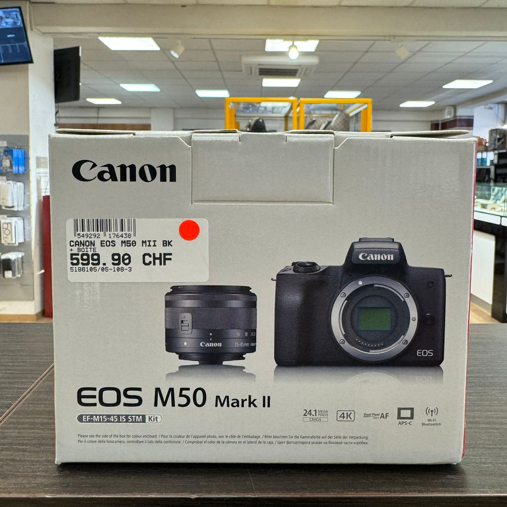 Canon Eos M50 Mark 2 (sans objectif) + Boîte